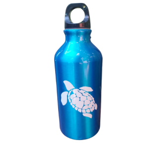 400ml Aluminium Water Bottle - Turtle (Blue)